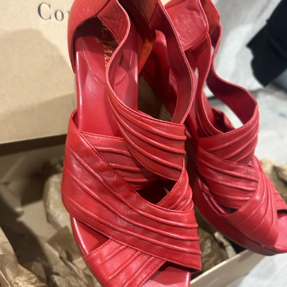 Cole Haan Red Wedges - Picture 6 of 8
